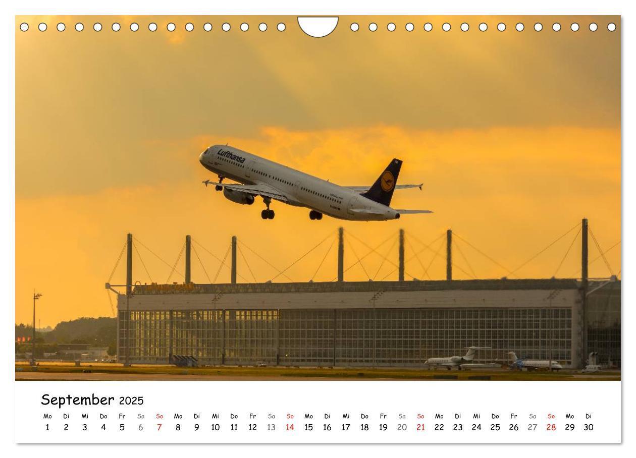 Bild: 9783435687848 | Airliner in München / 2025 (Wandkalender 2025 DIN A4 quer),...