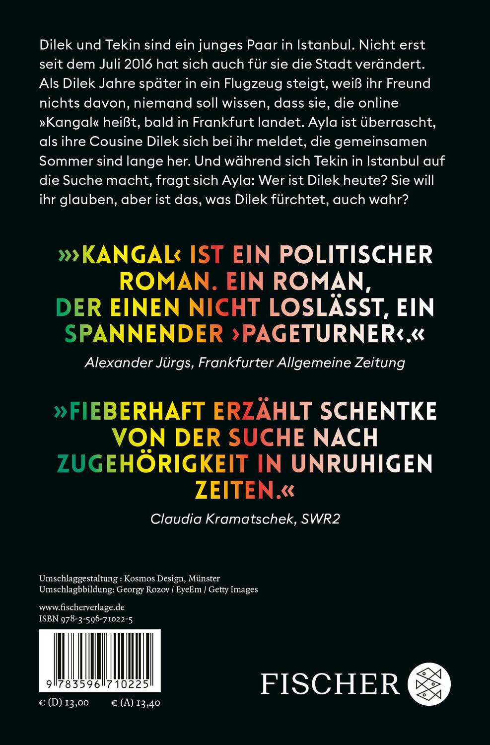 Rückseite: 9783596710225 | Kangal | Roman | Anna Yeliz Schentke | Taschenbuch | 208 S. | Deutsch