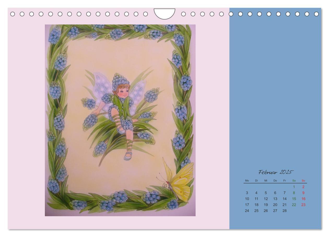 Bild: 9783435550296 | Blumen Elfen (Wandkalender 2025 DIN A4 quer), CALVENDO Monatskalender