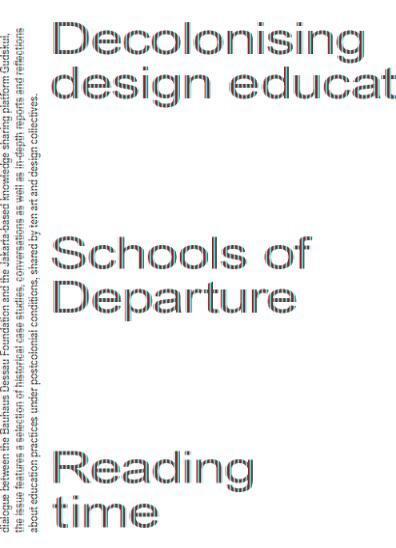 Cover: 9783959057479 | Decolonising Design Education | Schools of Departure No. 1 | Buch