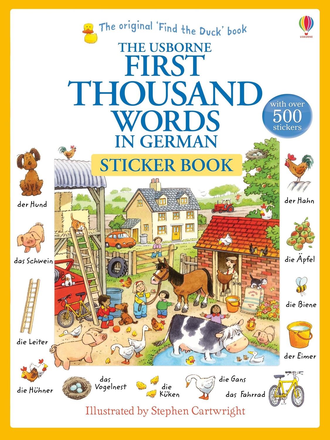 Cover: 9781409580249 | First Thousand Words in German Sticker Book | Heather Amery | 70 S.