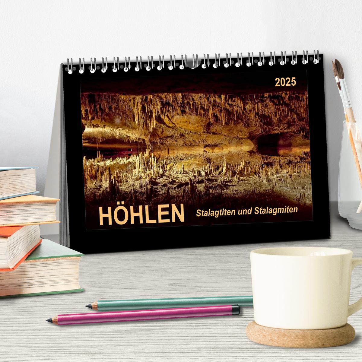 Bild: 9783435595419 | Höhlen, Stalaktiten und Stalagmiten (Tischkalender 2025 DIN A5...