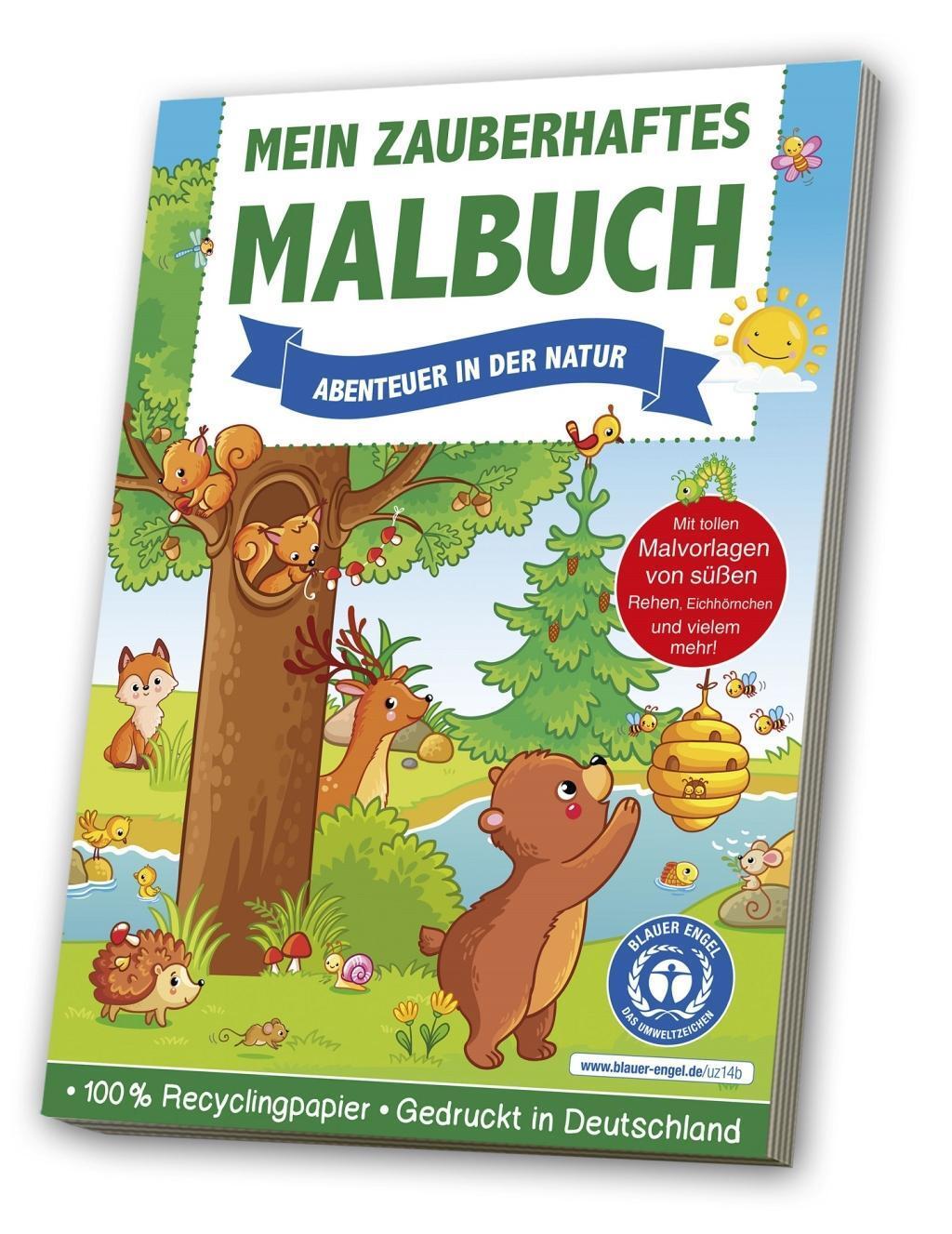 Cover: 4019393987252 | Mein zauberhaftes Malbuch: Abenteuer in der Natur | Blauer Engel