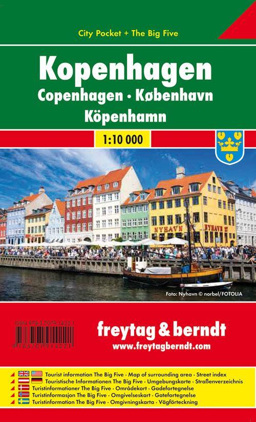 Cover: 9783707914221 | Kopenhagen, City Pocket, Stadtplan 1:10.000 | (Land-)Karte | Deutsch