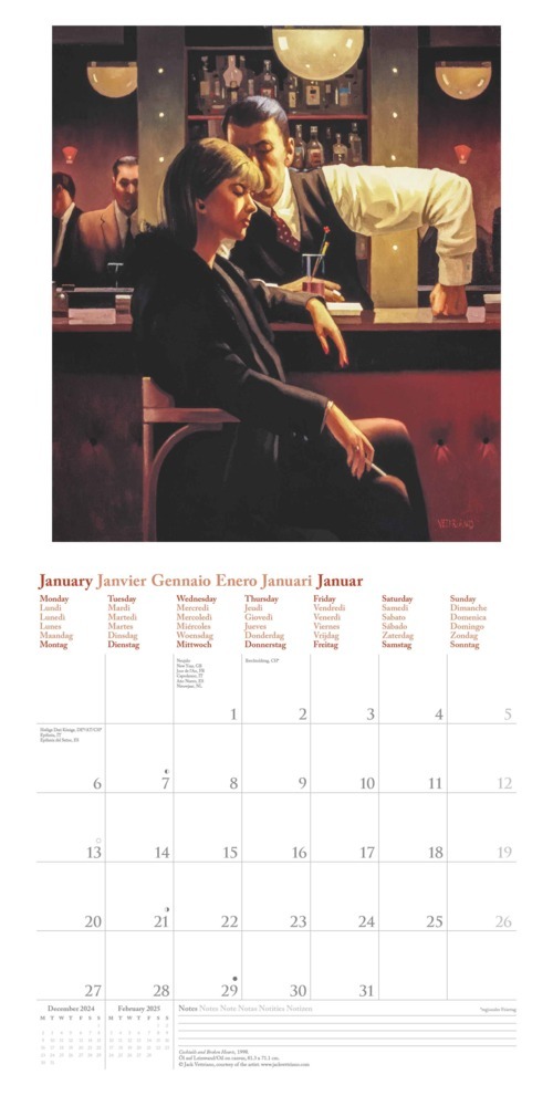 Bild: 4002725994066 | Jack Vettriano 2025 - Wand-Kalender - Broschüren-Kalender - 30x30 -...