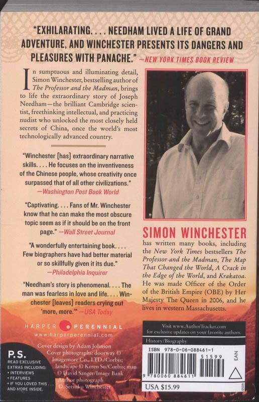 Rückseite: 9780060884611 | The Man Who Loved China | Simon Winchester | Taschenbuch | Paperback