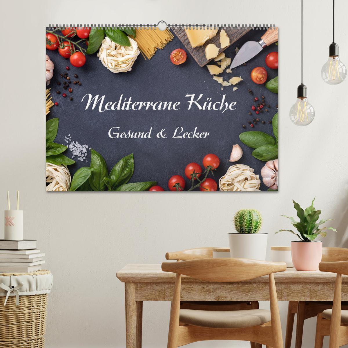 Bild: 9783435040001 | Mediterrane Küche - Gesund &amp; Lecker (Wandkalender 2025 DIN A2...