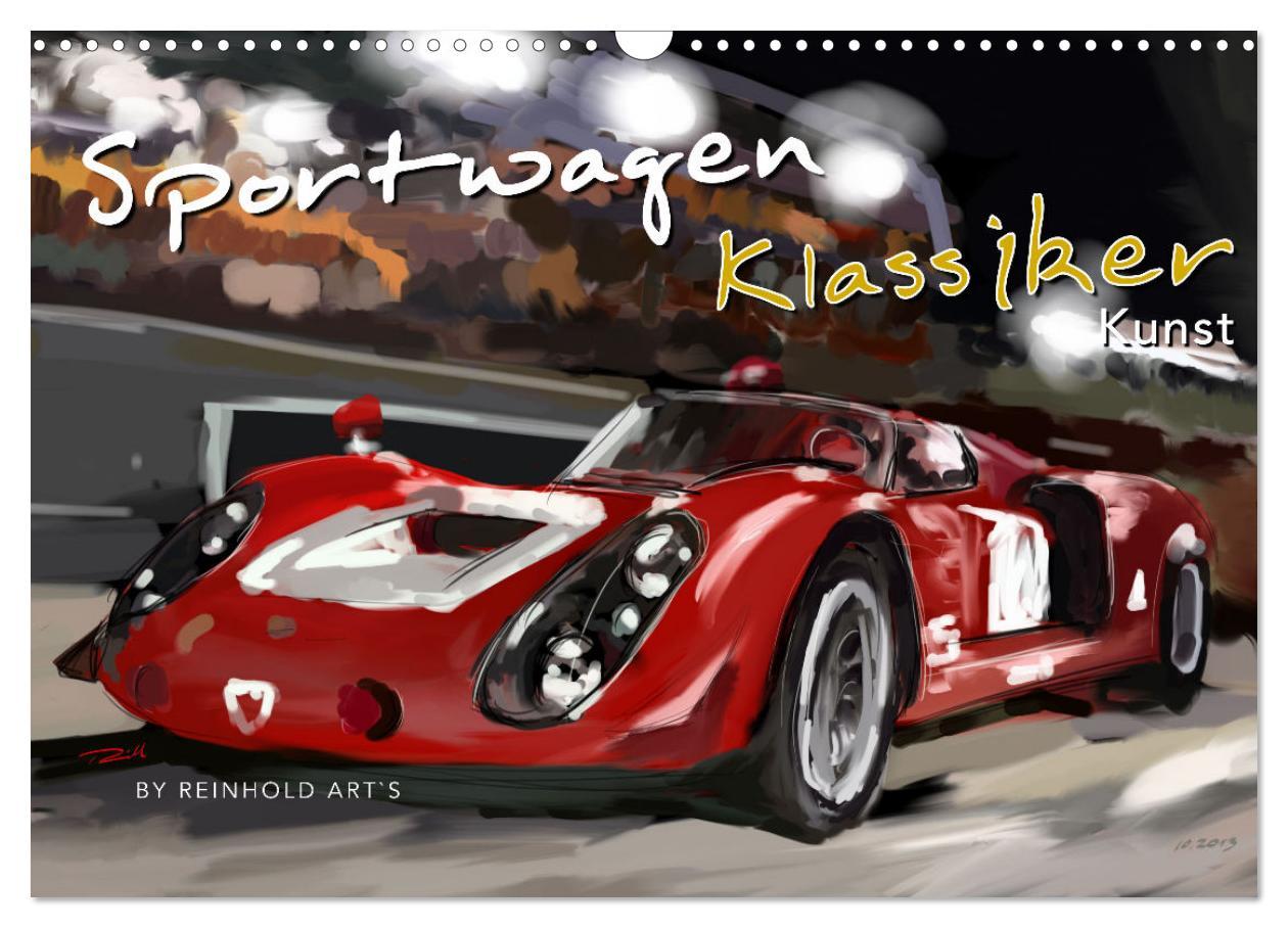 Cover: 9783435104055 | Sportwagen Klassiker Kunst (Wandkalender 2025 DIN A3 quer),...