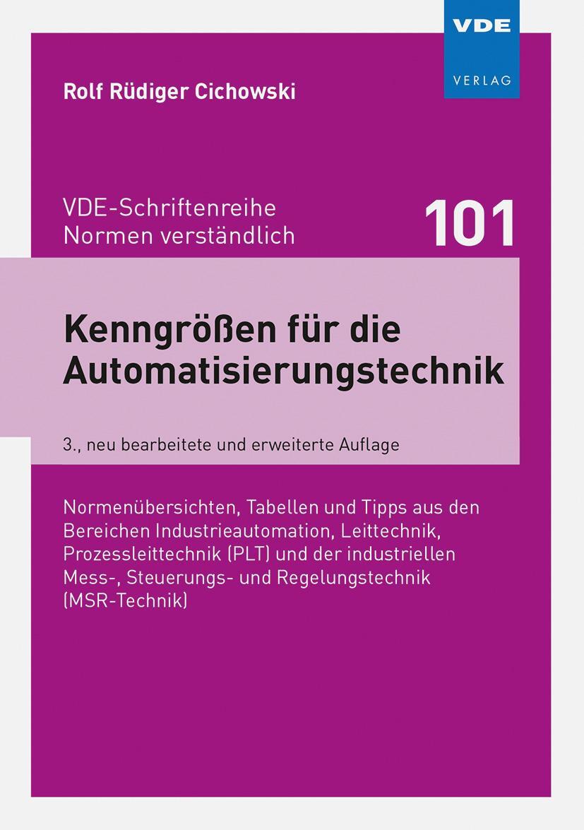 Bild: 9783800747245 | Kenngrößen für die Automatisierungstechnik | Rolf Rüdiger Cichowski