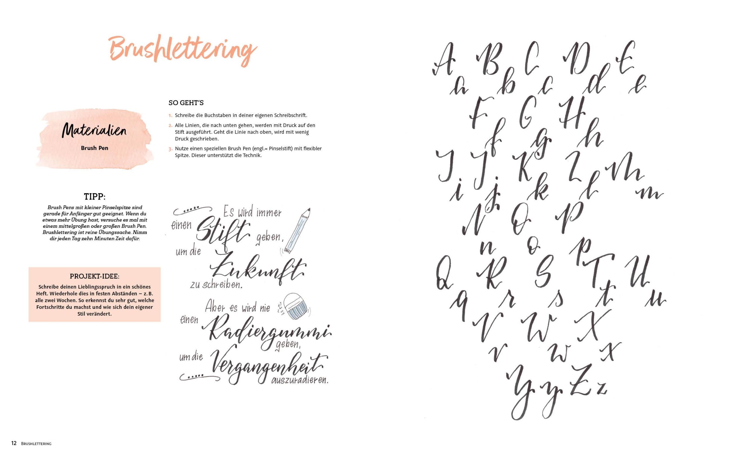 Bild: 9783745922783 | Handlettering: Das XXL-Starterset - Dein Anfänger-Set mit 2 Büchern...