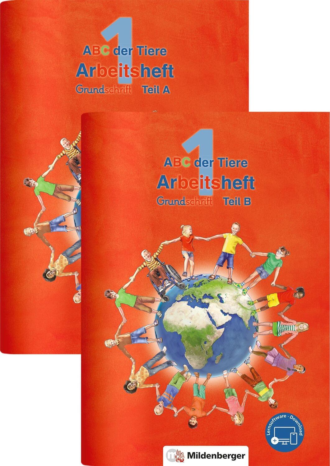 Cover: 9783619145713 | ABC der Tiere 1 - Arbeitsheft Grundschrift, Teil A und B....
