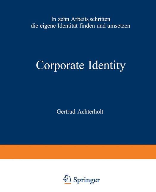 Cover: 9783322828866 | Corporate Identity | Gertrud Achterholt | Taschenbuch | Gabler