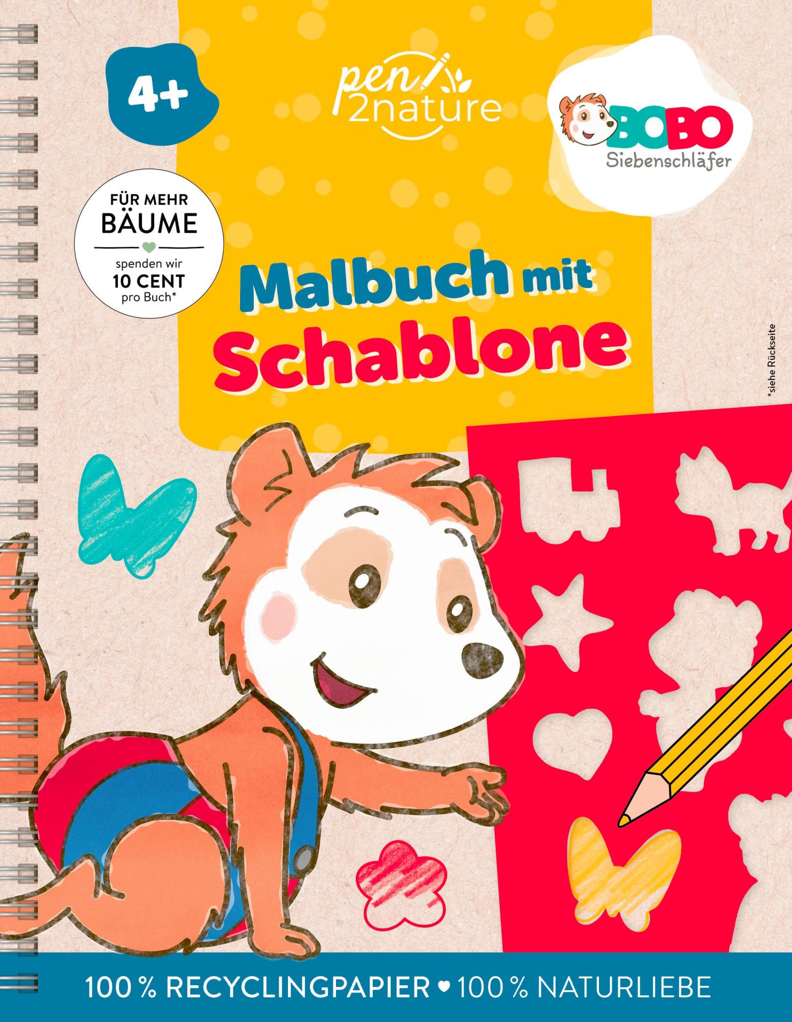 Cover: 9783987641398 | Bobo Siebenschläfer Malbuch mit Schablone. Zeichnen und Malen für...