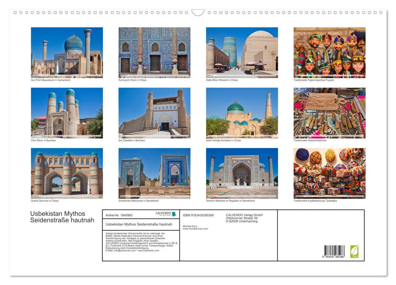 Bild: 9783435285266 | Usbekistan Mythos Seidenstraße hautnah (Wandkalender 2025 DIN A2...