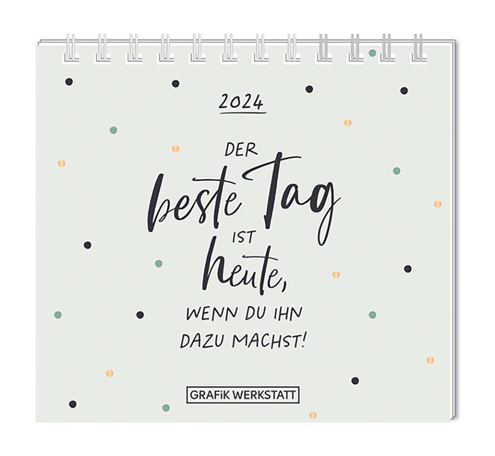 Cover: 9783986360375 | Mini-Kalender 2024 Der beste Tag | Mini-Kalender | Original | Kalender