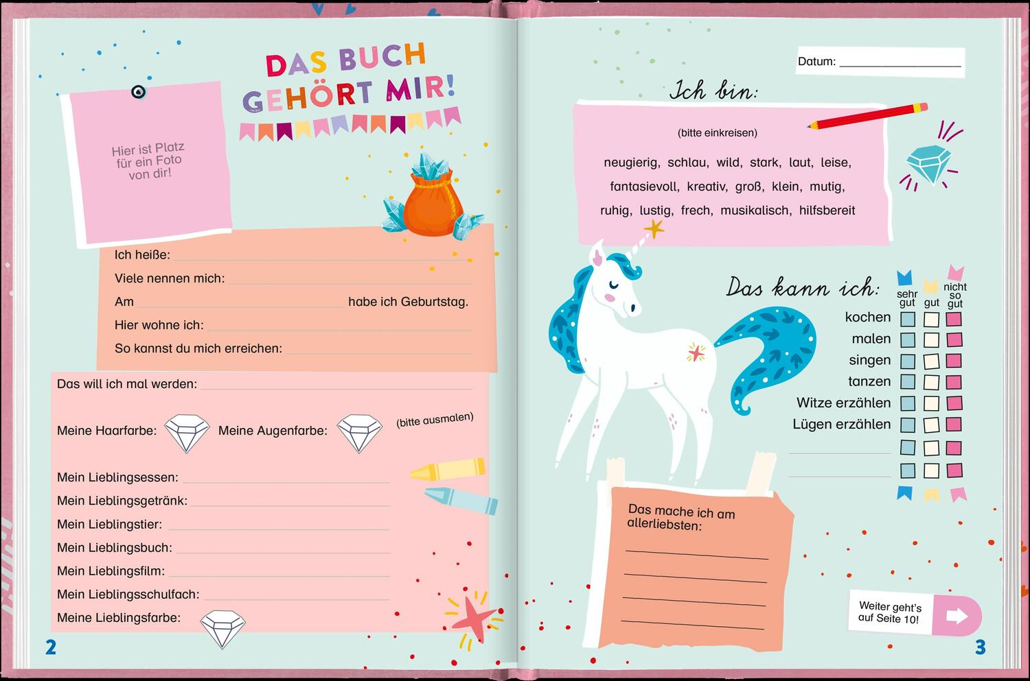 Bild: 4260308344060 | Meine Schulfreunde (Einhorn) | Pattloch Verlag | Notizbuch | 64 S.