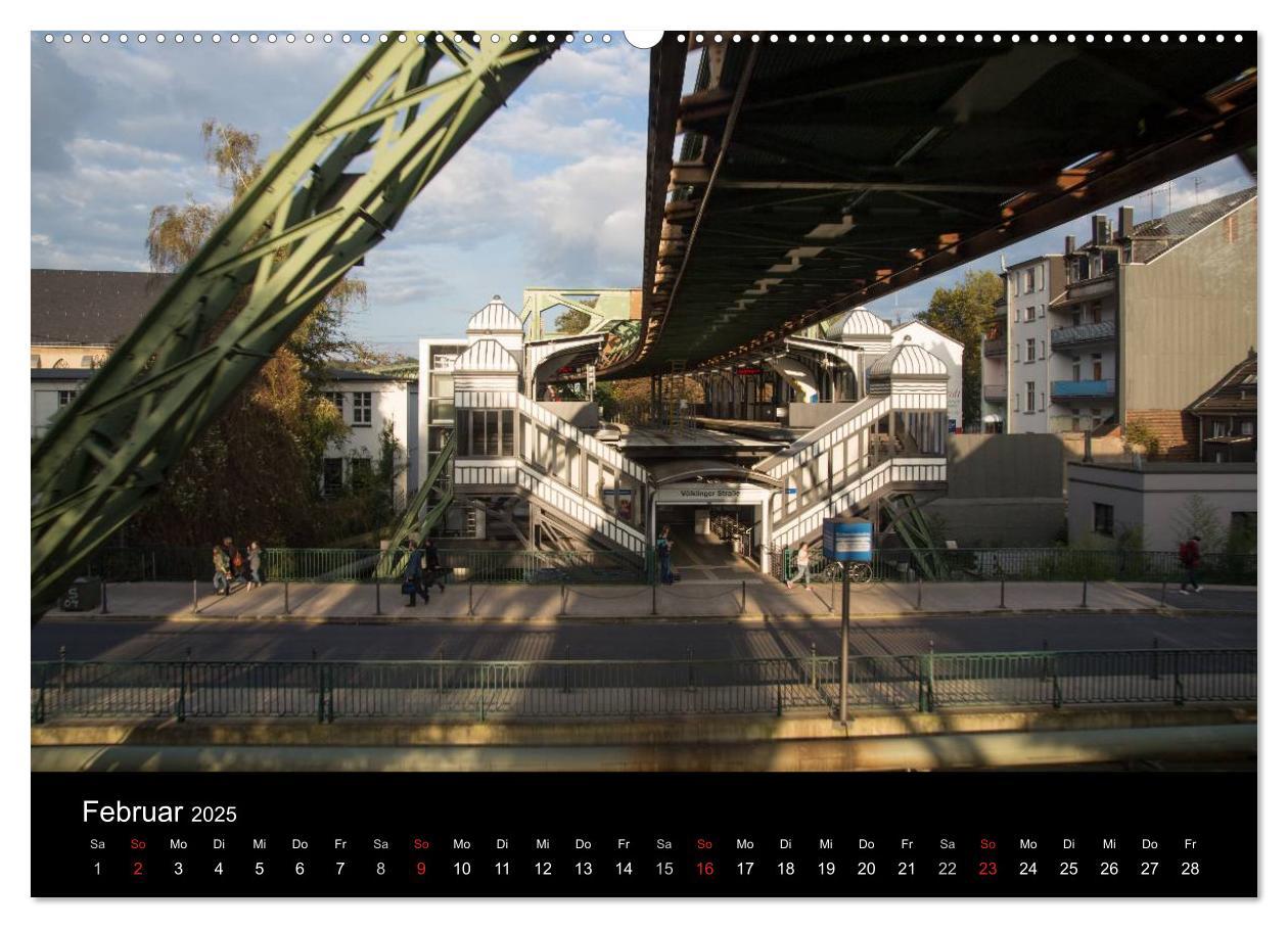 Bild: 9783435526864 | Die Wuppertaler Schwebebahn (Wandkalender 2025 DIN A2 quer),...