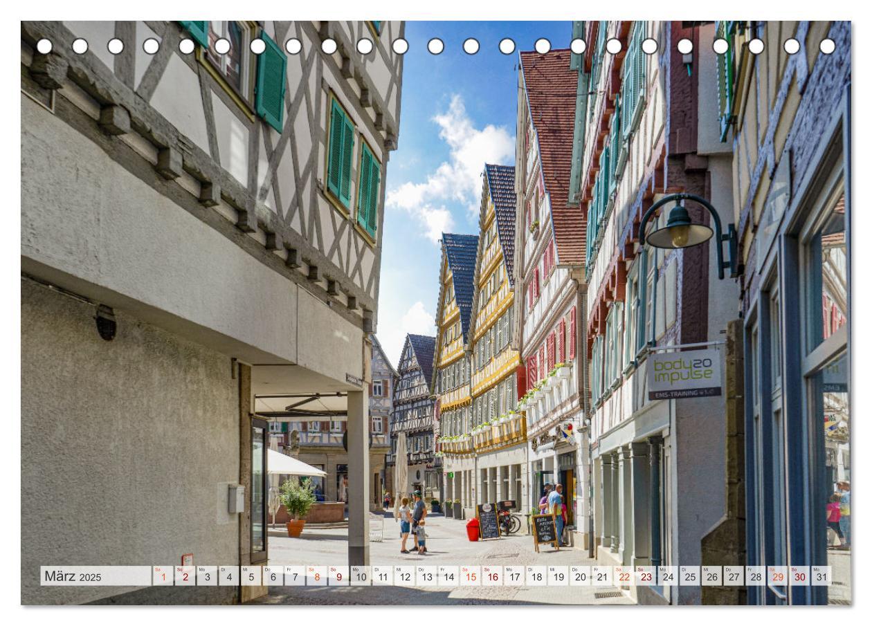 Bild: 9783435052400 | Herrenberg Impressionen (Tischkalender 2025 DIN A5 quer), CALVENDO...