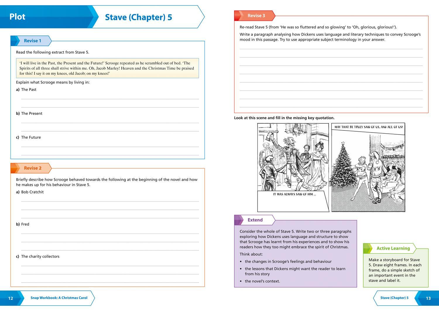 Bild: 9780008355289 | A Christmas Carol: AQA GCSE 9-1 English Literature Workbook | Gcse