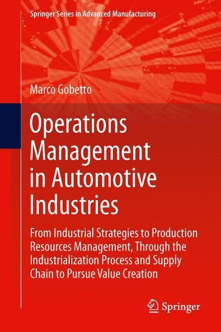 Cover: 9789400775923 | Operations Management in Automotive Industries | Marco Gobetto | Buch