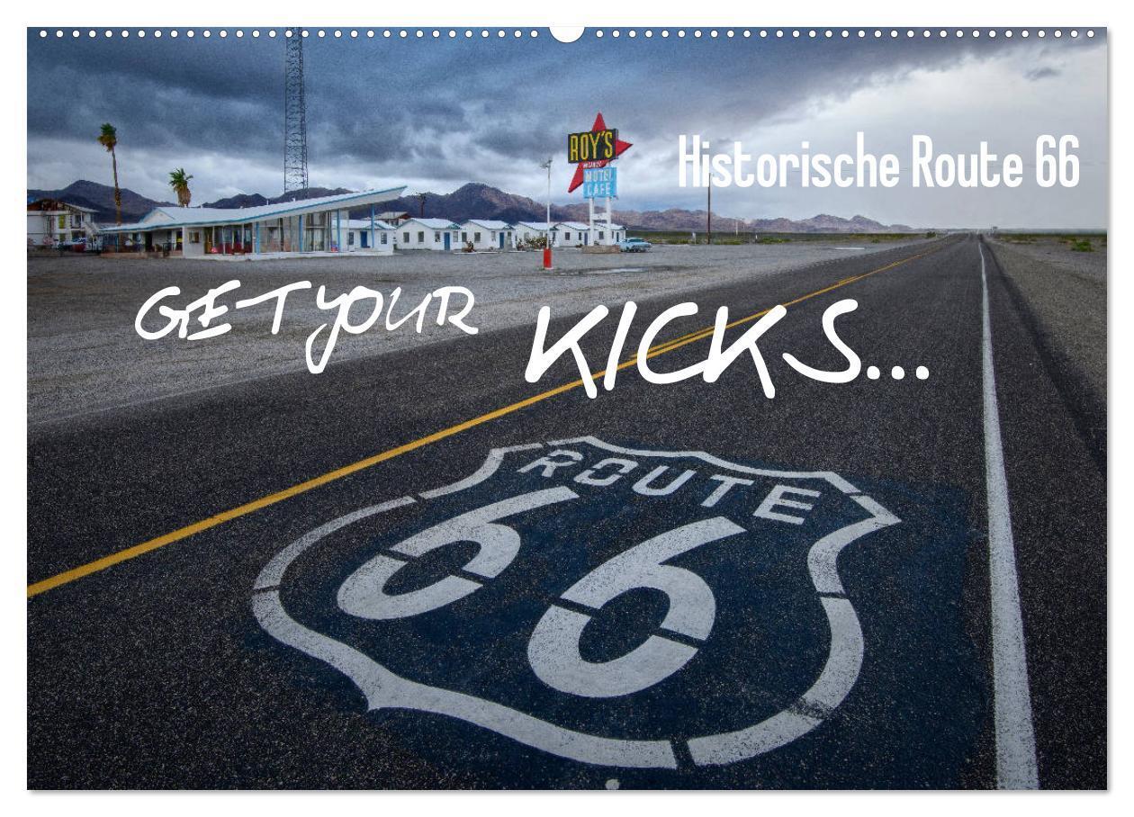 Cover: 9783435108916 | Route 66 (Wandkalender 2025 DIN A2 quer), CALVENDO Monatskalender