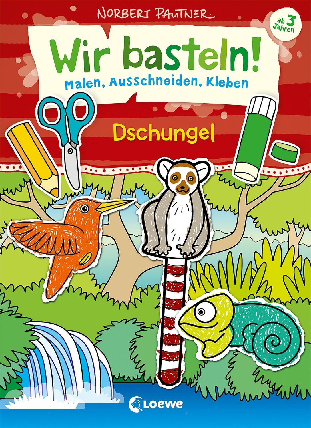 Cover: 9783743210424 | Wir basteln! - Malen, Ausschneiden, Kleben - Dschungel | Taschenbuch