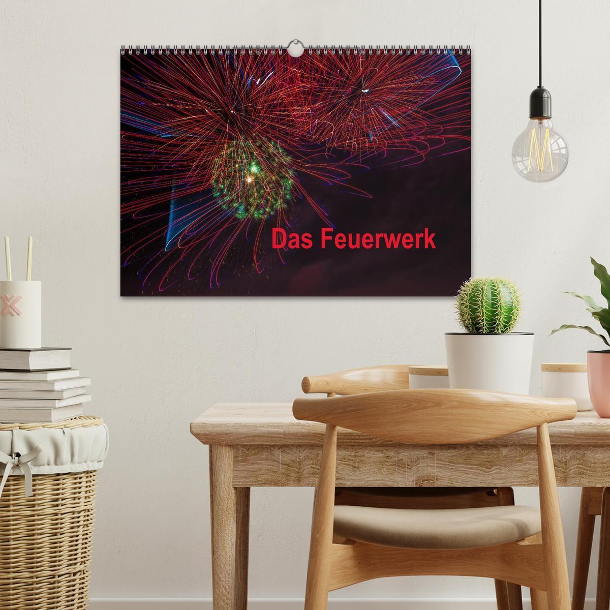 Bild: 9783435837595 | Das Feuerwerk (Wandkalender 2025 DIN A3 quer), CALVENDO Monatskalender