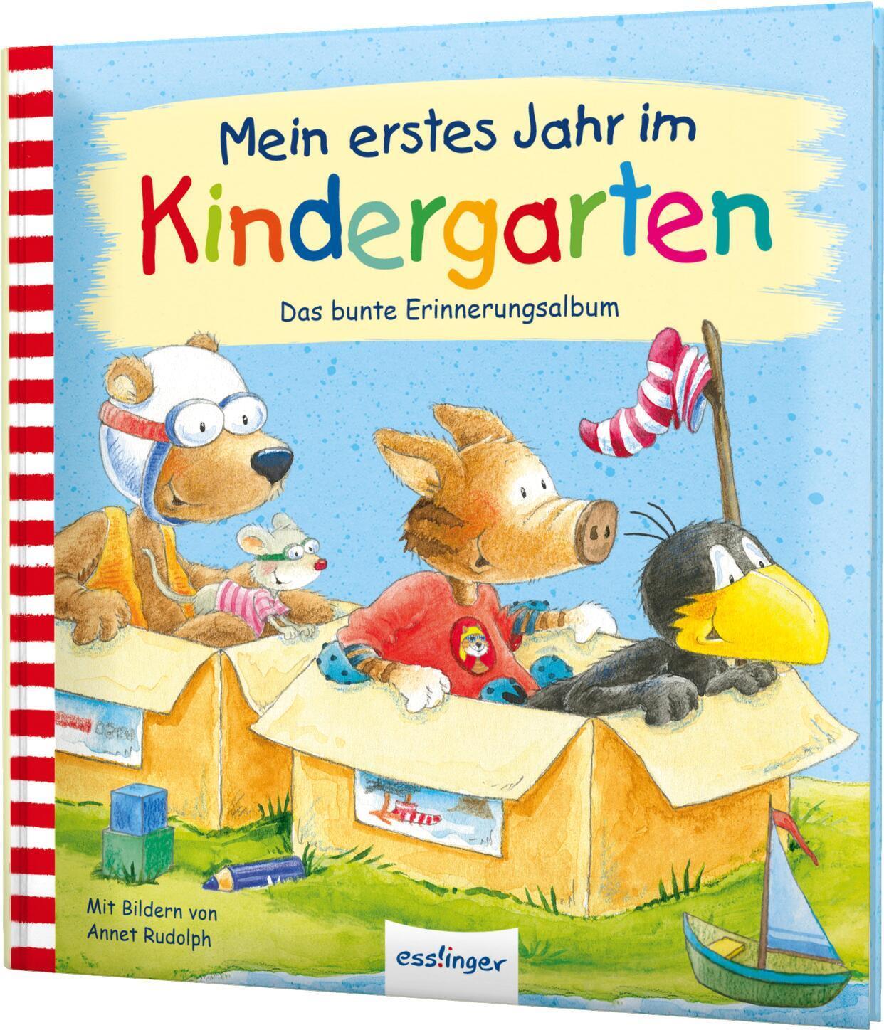 Cover: 9783480234042 | Der kleine Rabe Socke: Mein erstes Jahr im Kindergarten | Buch | 48 S.