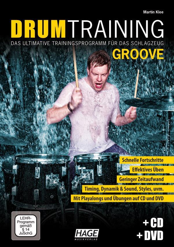 Drum Training Groove + CD + DVD - Klee, Martin
