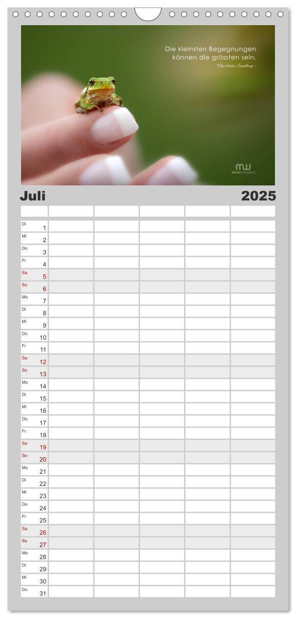 Bild: 9783457120545 | Familienplaner 2025 - Gedanken... Bildkalender mit Sprüchen mit 5...