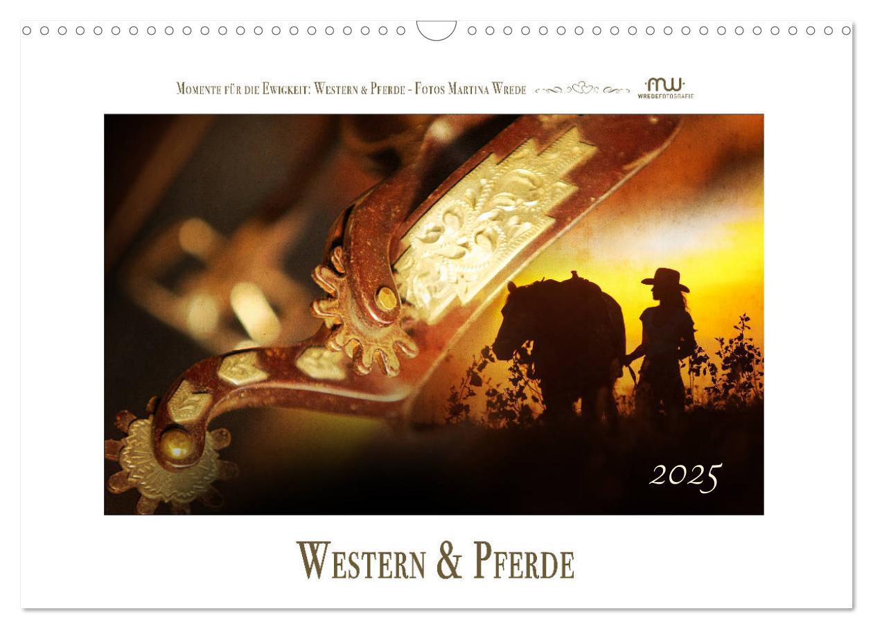 Cover: 9783435490158 | Western und Pferde (Wandkalender 2025 DIN A3 quer), CALVENDO...