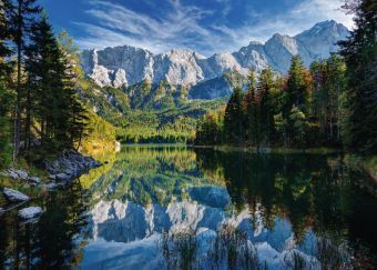 Bild: 4005556193677 | Eibsee mit Wettersteingebirge und Zugspitze. Puzzle 1000 Teile | Spiel