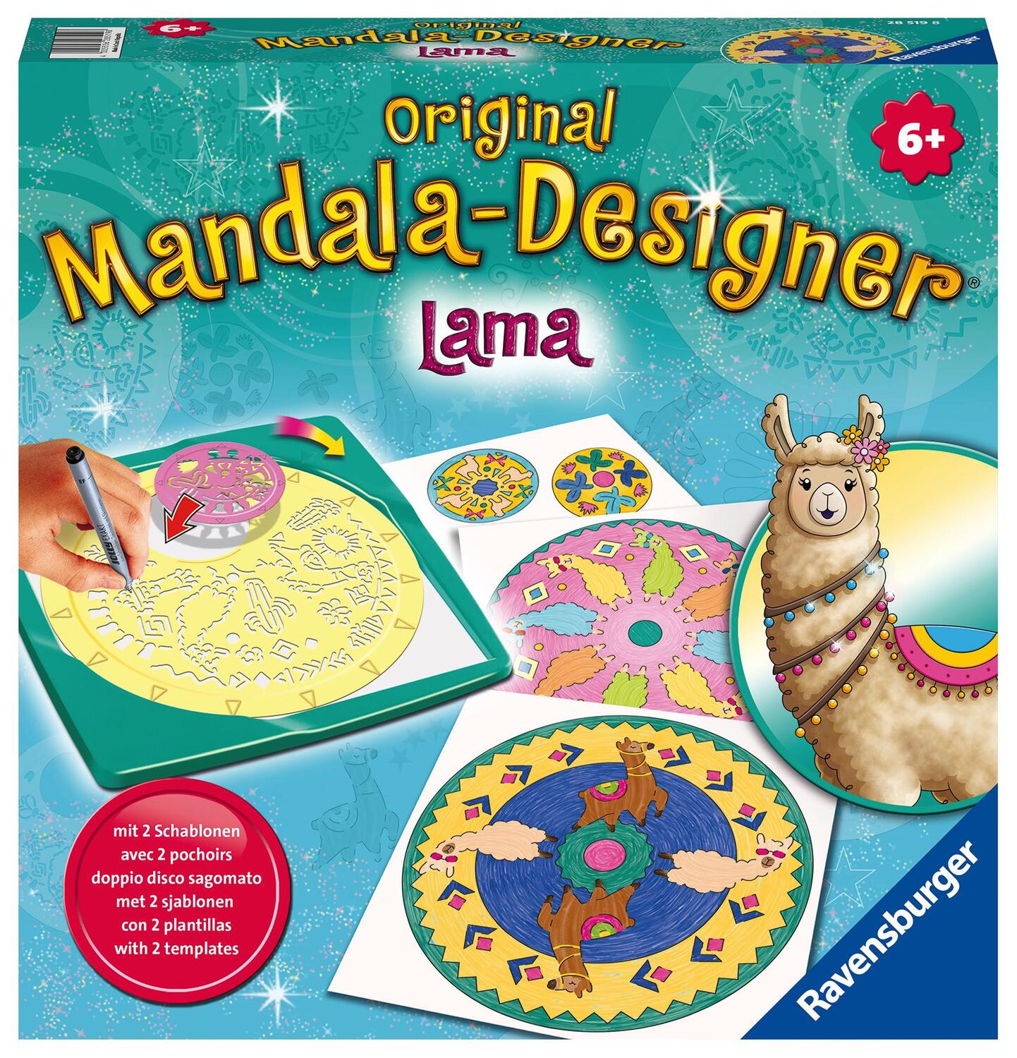 Cover: 4005556285198 | Ravensburger Mandala Designer Lama 28519, Zeichnen lernen für...