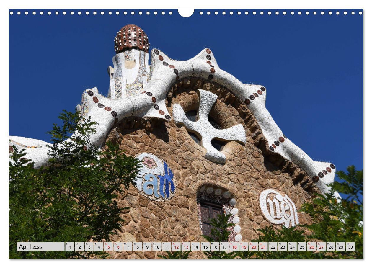 Bild: 9783383931345 | Ein bisschen GAUDI in Barcelona (Wandkalender 2025 DIN A3 quer),...