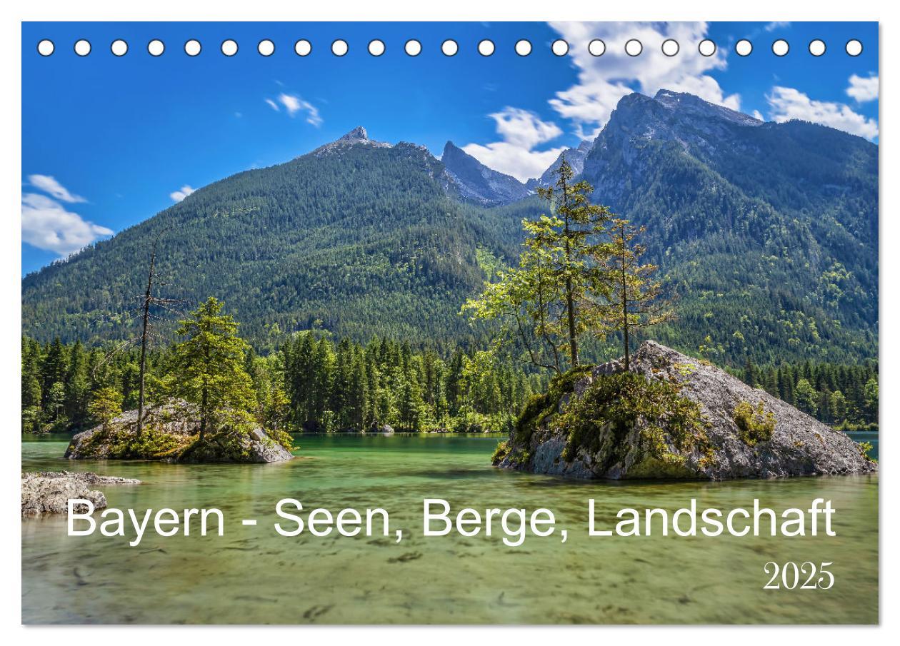 Cover: 9783457202456 | Bayern - Seen, Berge, Landschaft (Tischkalender 2025 DIN A5 quer),...