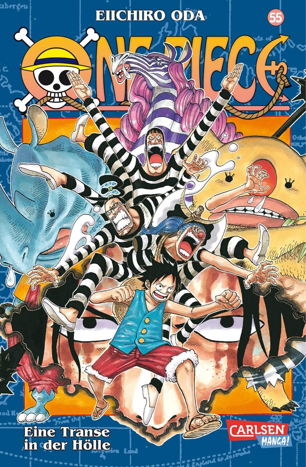 Cover: 9783551758071 | One Piece 55. Eine Transe in der Hölle | Eiichiro Oda | Taschenbuch