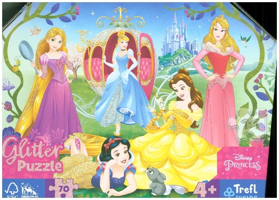 Cover: 5900511530179 | Junior Glitzer Puzzle 70 Teile Disney Princess | Spiel | Kartonage