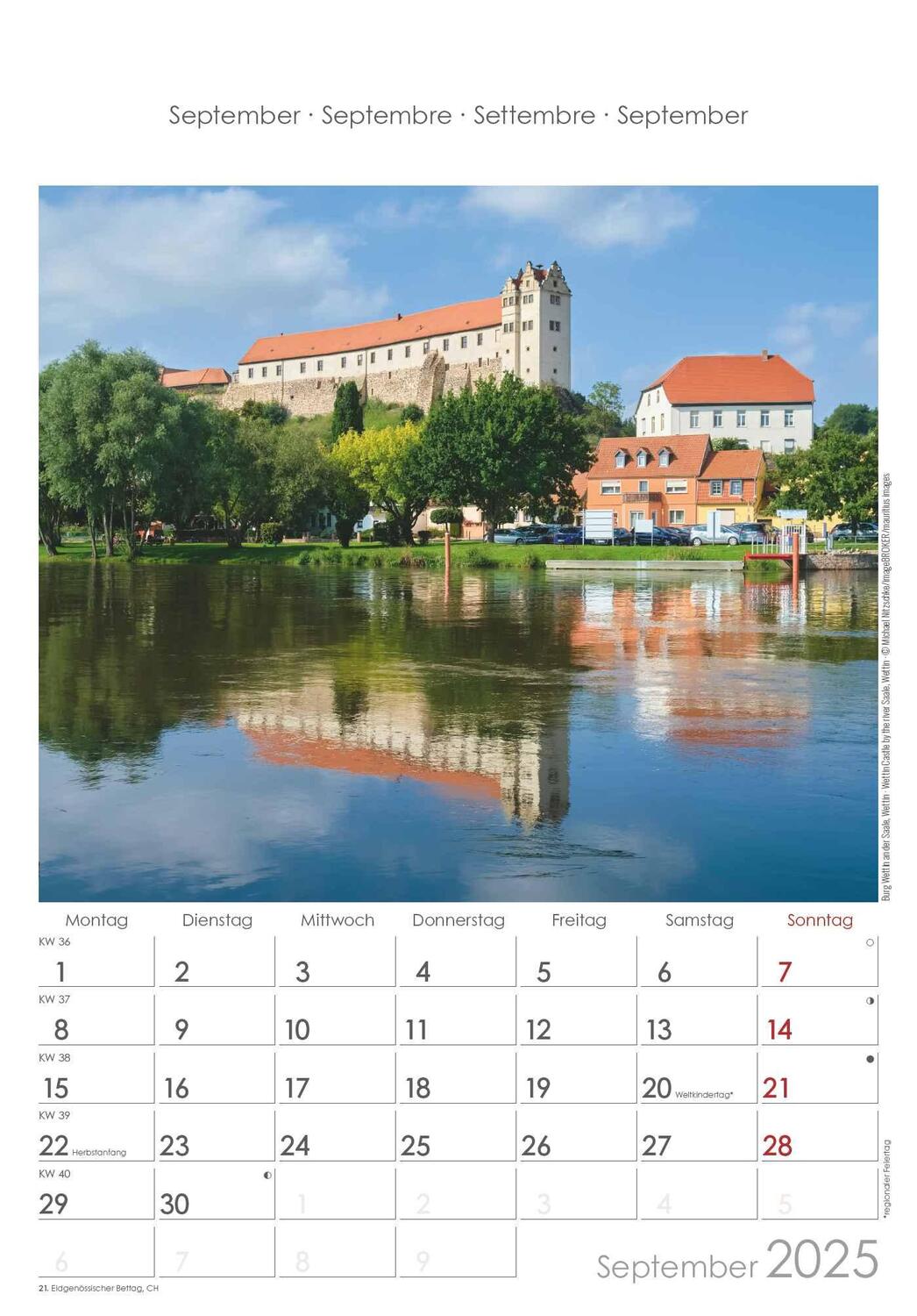 Bild: 4251732343187 | Sachsen-Anhalt 2025 - Bild-Kalender 23,7x34 cm - Regional-Kalender...