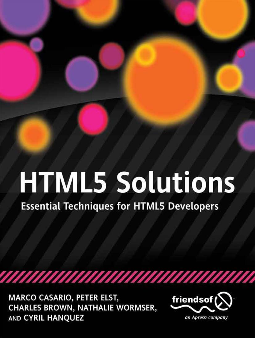 Cover: 9781430233862 | HTML5 Solutions | Essential Techniques for HTML5 Developers | Buch