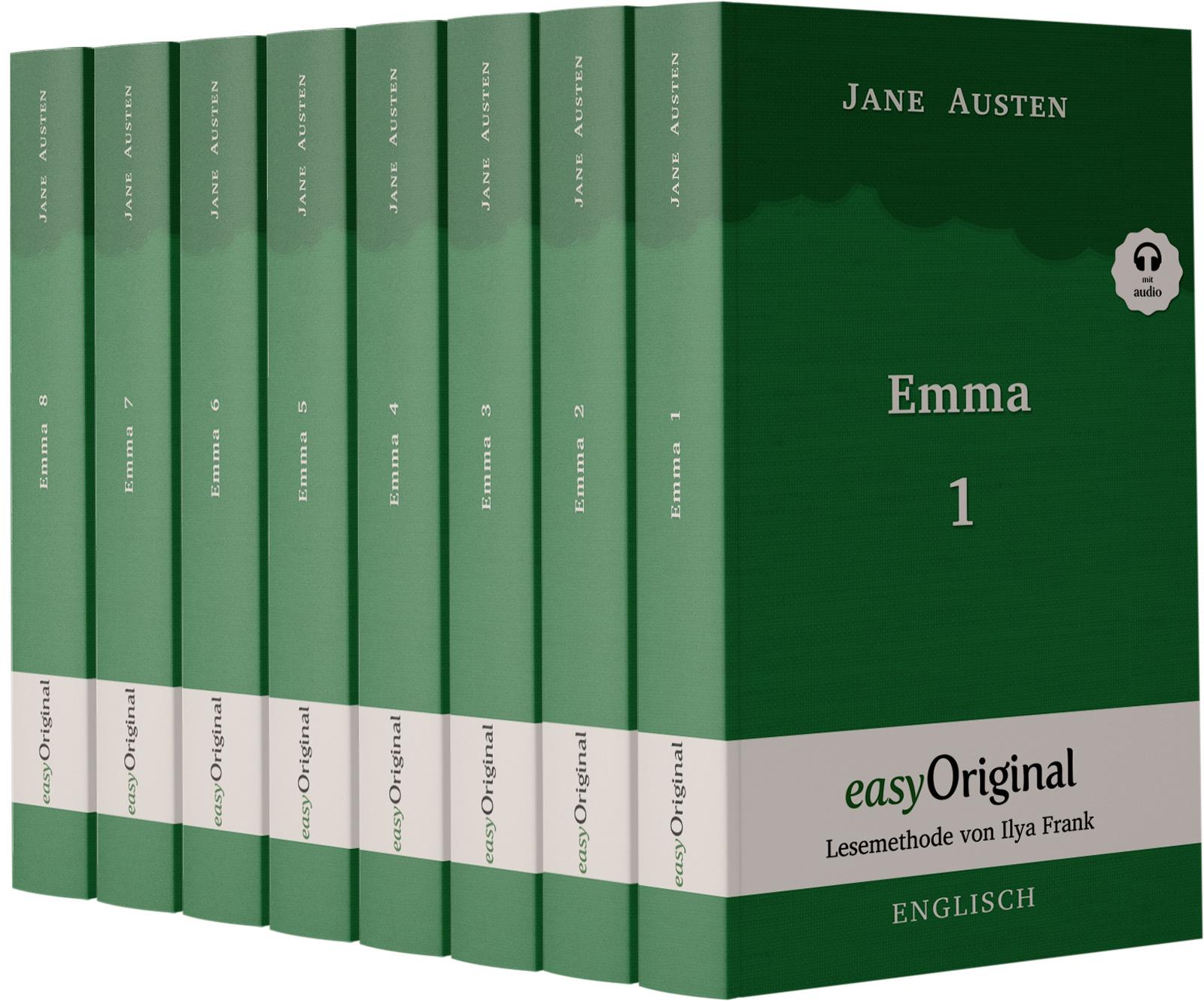 Cover: 9783991124726 | Emma - Teile 1-8 (Buch + 8 MP3 Audio-CDs) - Lesemethode von Ilya...