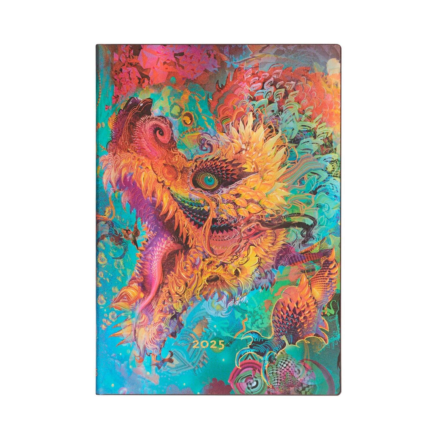 Cover: 9781408757154 | 12-Monatskalender Flexi 2025 Humming Dragon, Midi, Horizontal | Buch