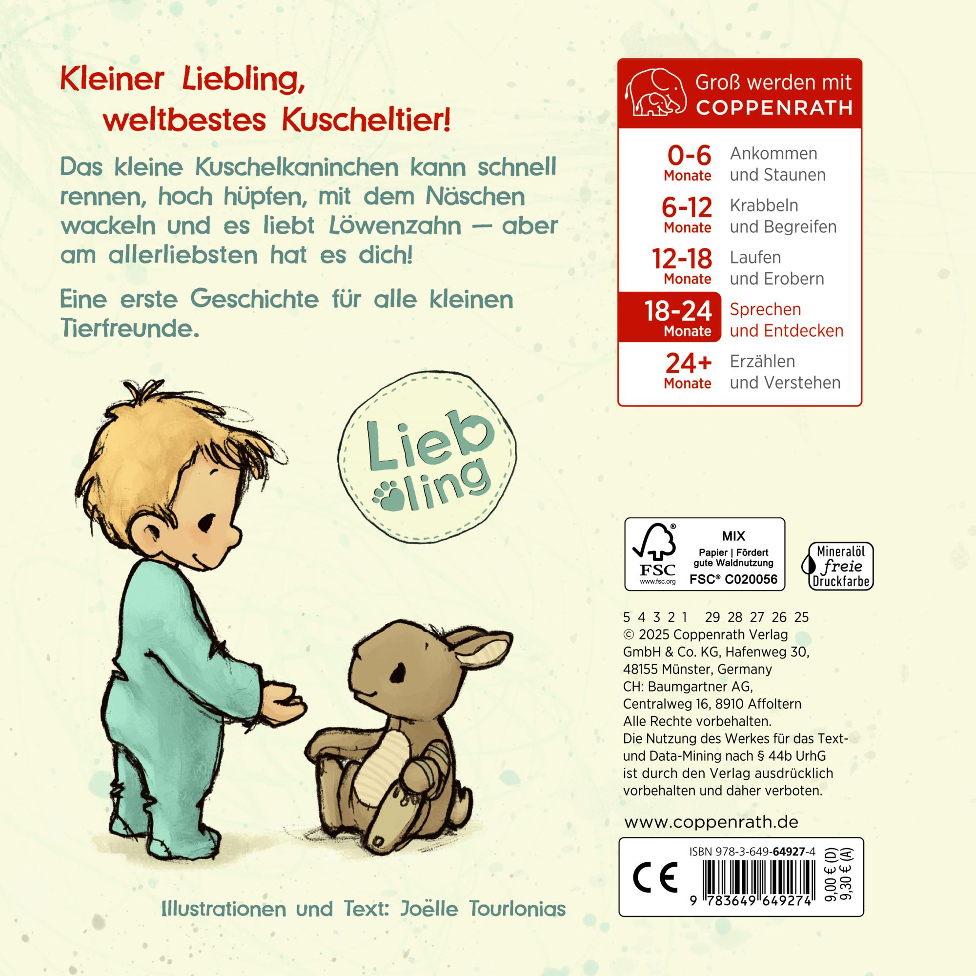 Rückseite: 9783649649274 | Kleines Kaninchen, erzähl mir von dir | Liebling | Joëlle Tourlonias