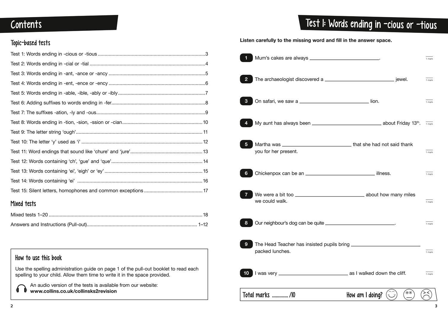 Bild: 9780008201616 | KS2 Spelling SATs Practice Question Book | For the 2024 Tests | Ks2