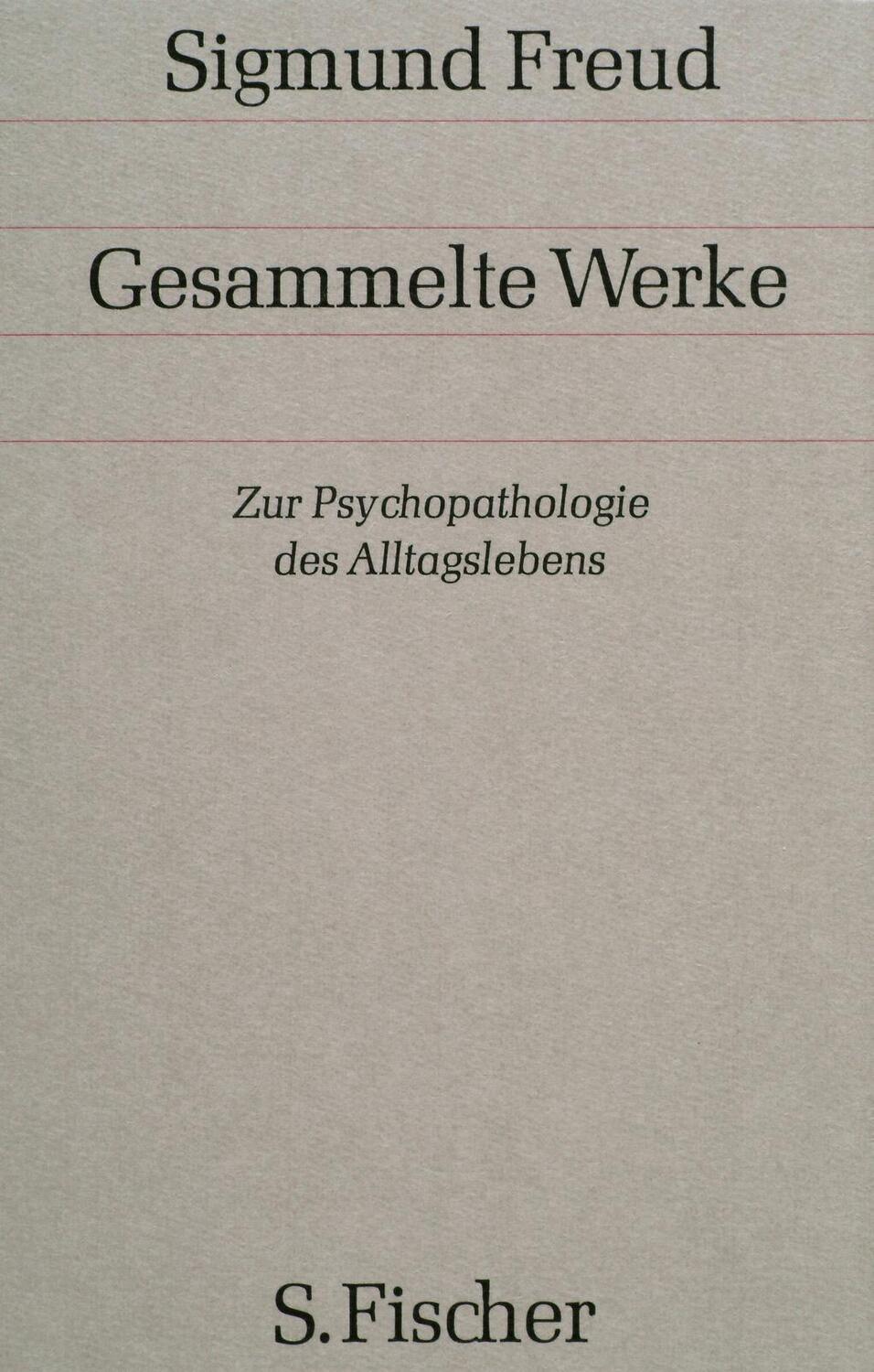 Cover: 9783100227058 | Zur Psychopathologie des Alltagslebens | Sigmund Freud | Buch