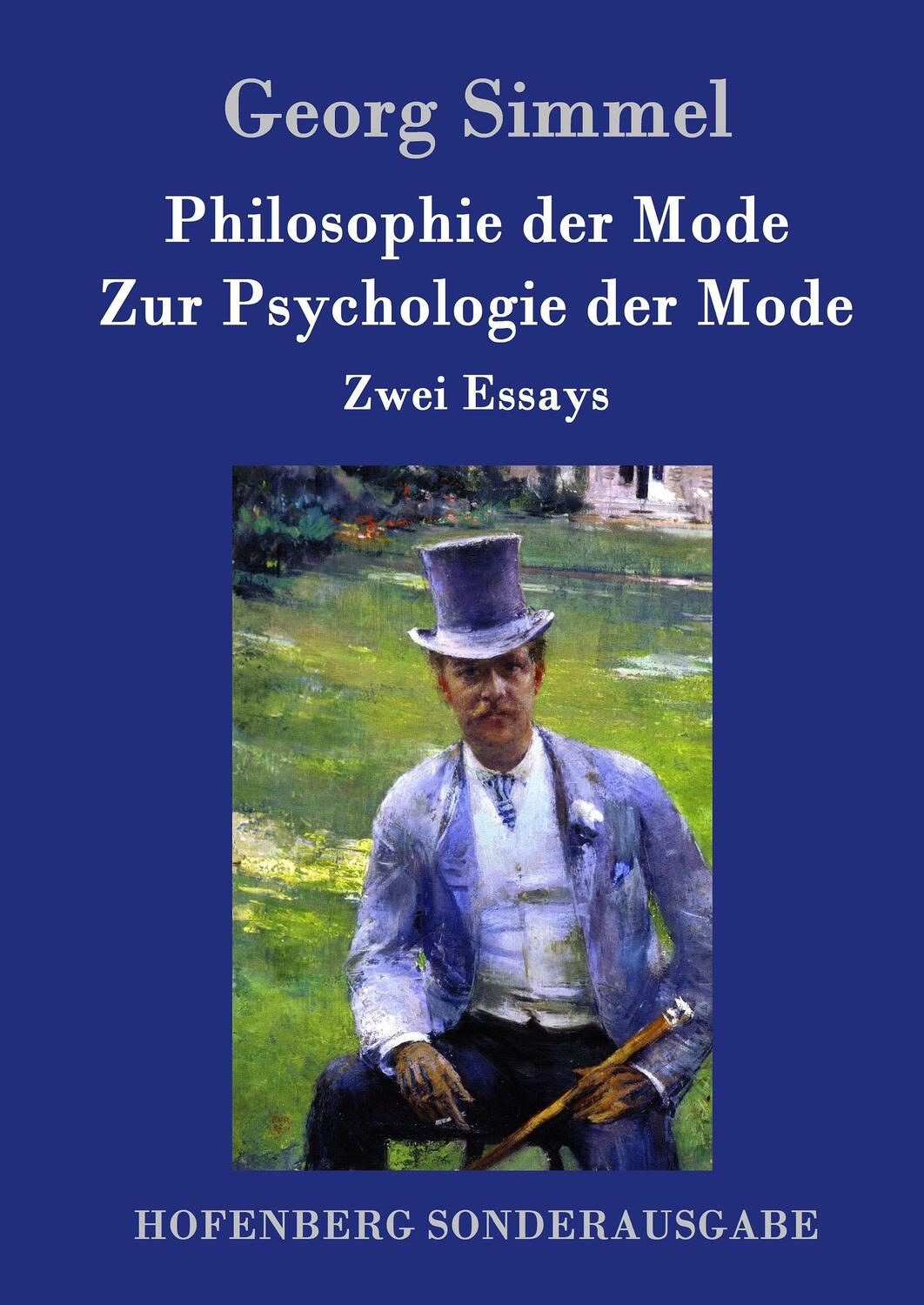 Cover: 9783843062503 | Philosophie der Mode / Zur Psychologie der Mode | Zwei Essays | Simmel