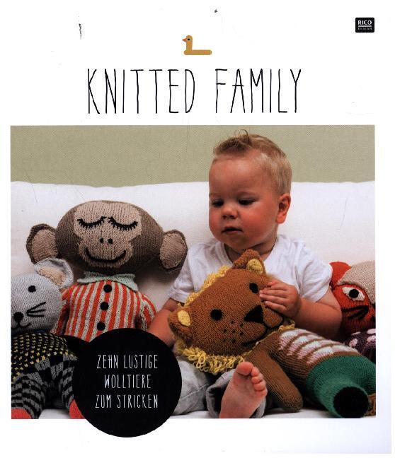 Cover: 4050051550722 | Knitted Family | Zehn lustige Wolltiere zum Stricken | Buch | Deutsch