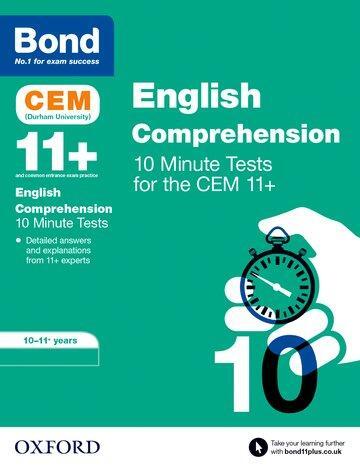 Cover: 9780192759399 | Bond 11+: CEM English Comprehension 10 Minute Tests: Ready for the...