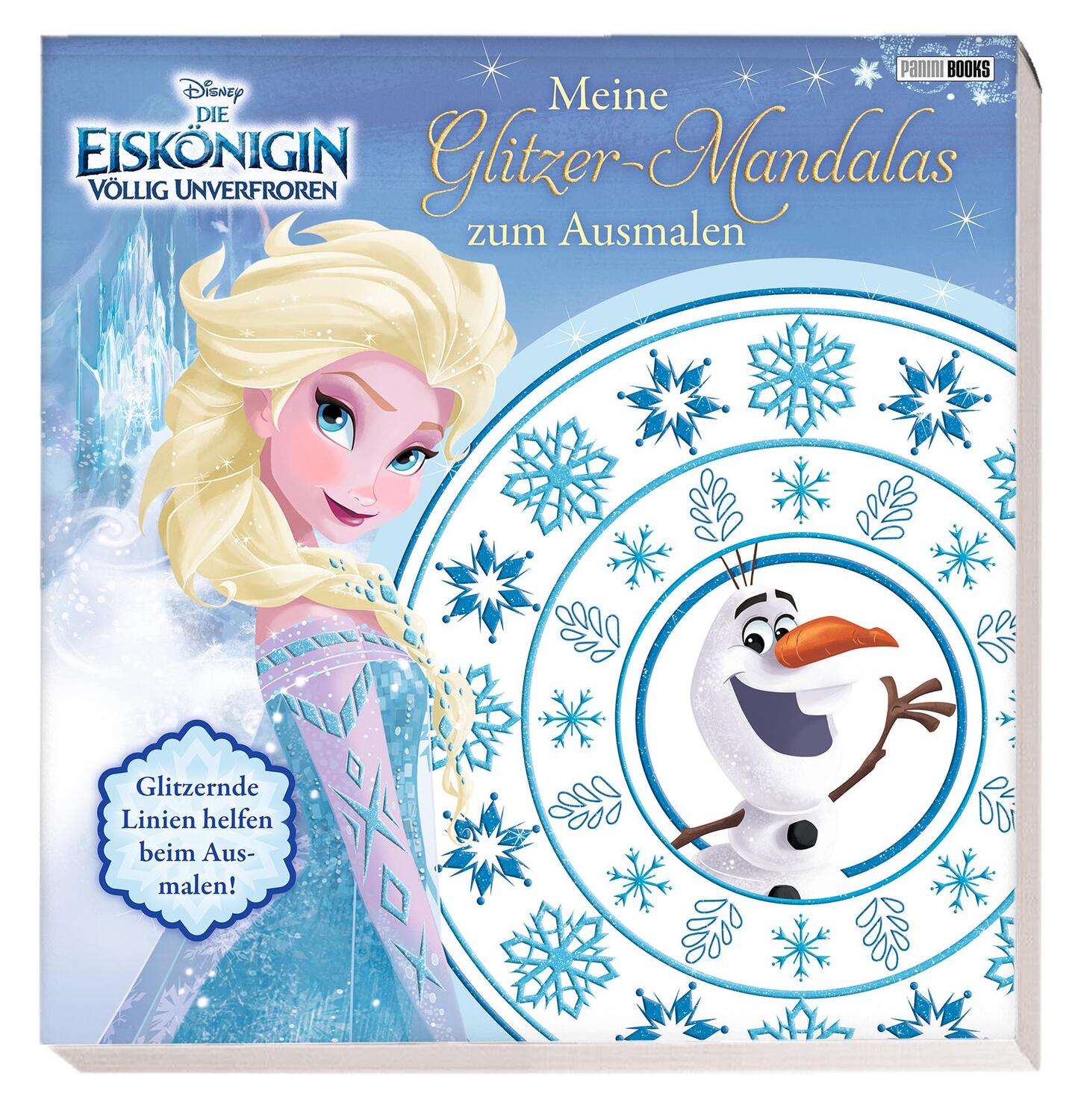 Cover: 9783833242090 | Disney Die Eiskönigin: Meine Glitzer-Mandalas zum Ausmalen | Panini