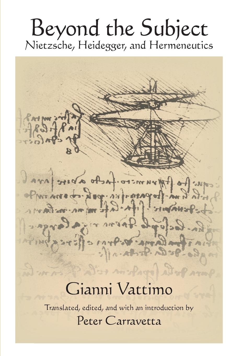 Cover: 9781438473826 | Beyond the Subject | Nietzsche, Heidegger, and Hermeneutics | Vattimo