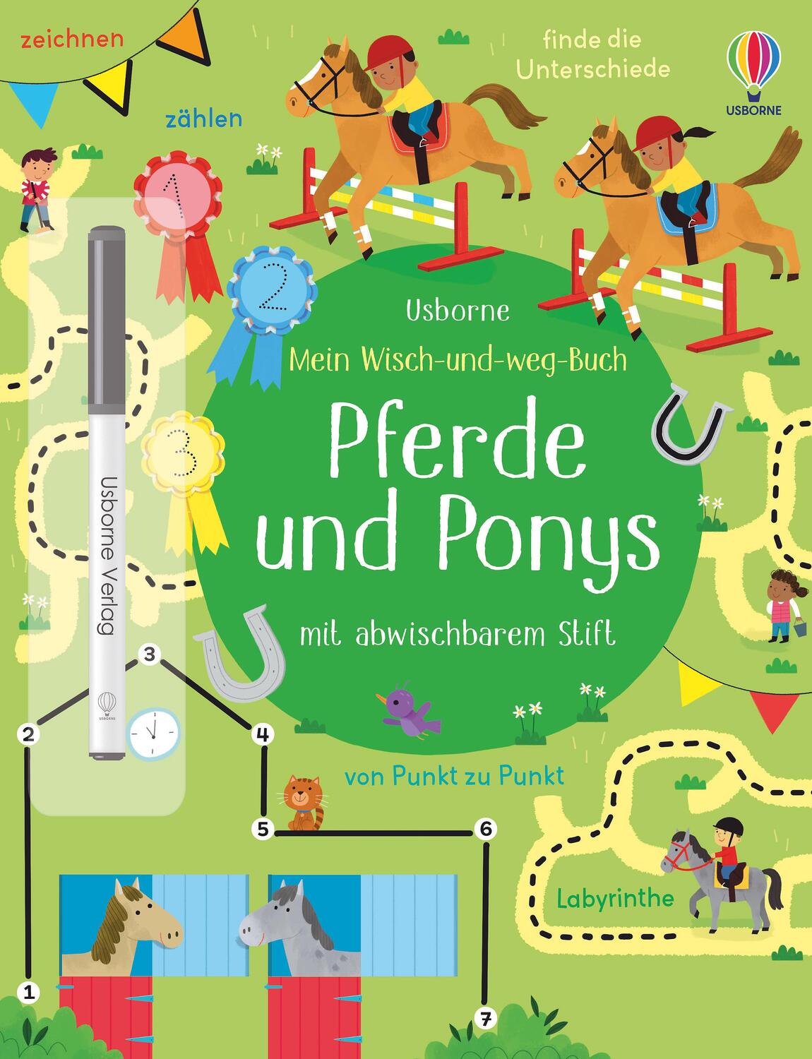 Cover: 9781789415759 | Mein Wisch-und-weg-Buch: Pferde und Ponys | mit abwischbarem Stift